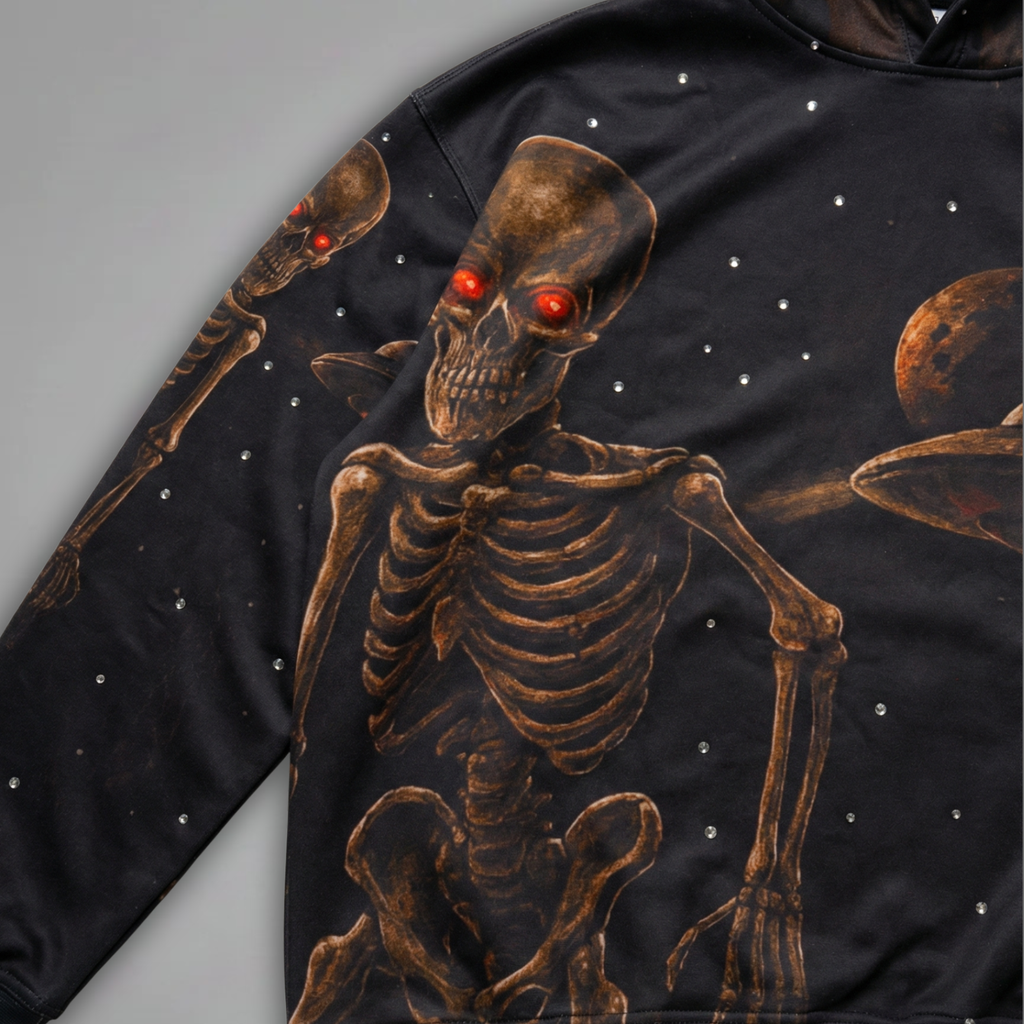 Cosmic Siege - Zip Up Hoodie - Dark Copper - CS-001