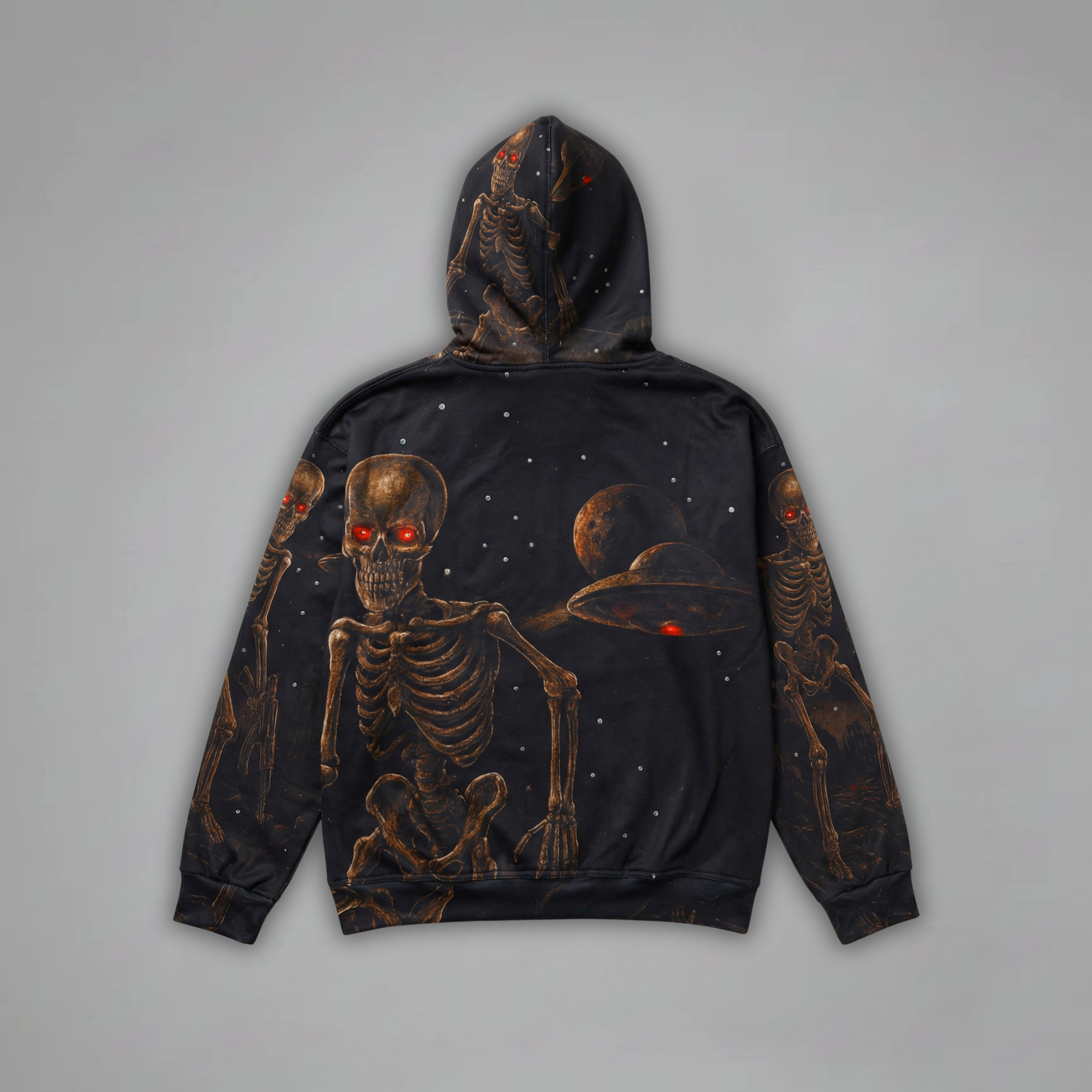 Cosmic Siege - Zip Up Hoodie - Dark Copper - CS-001