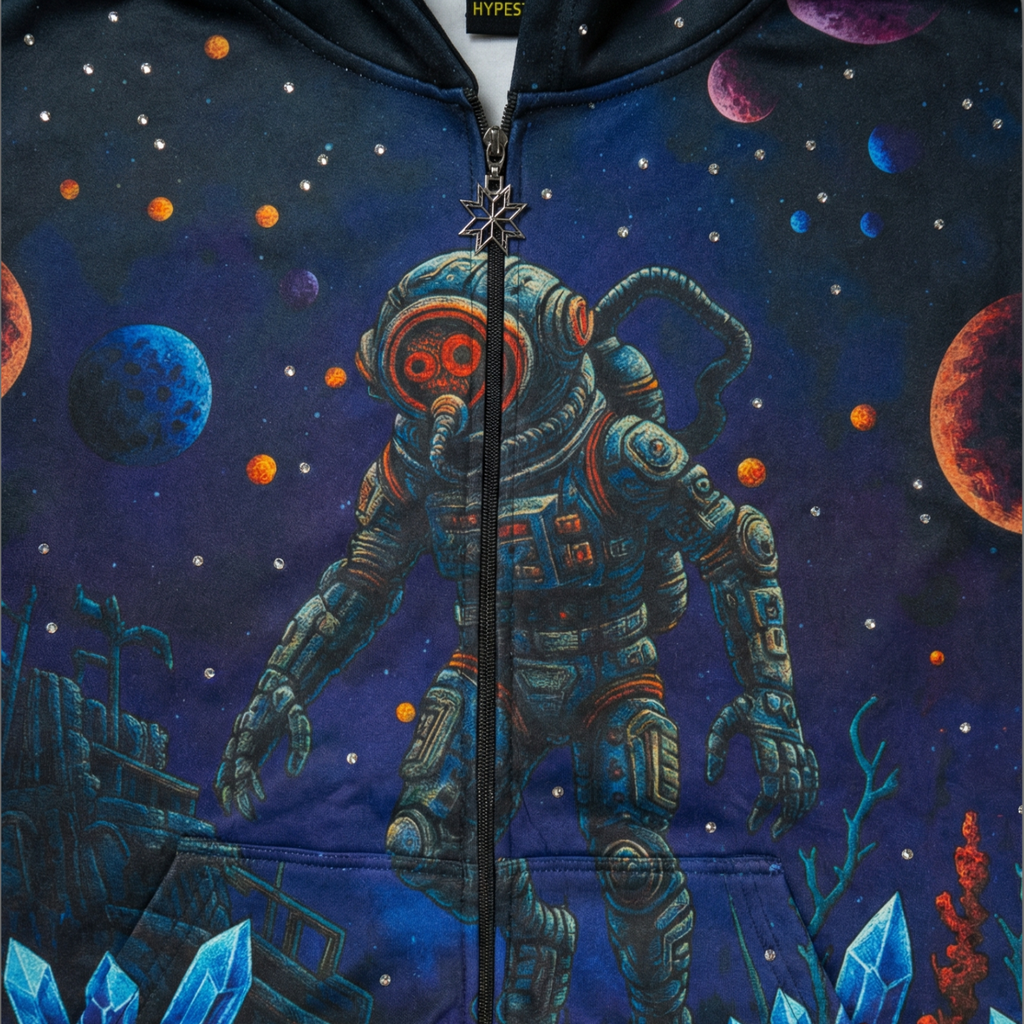 Aybssal Voyager - Zip Up Hoodie - Deep Indigo - AV-001