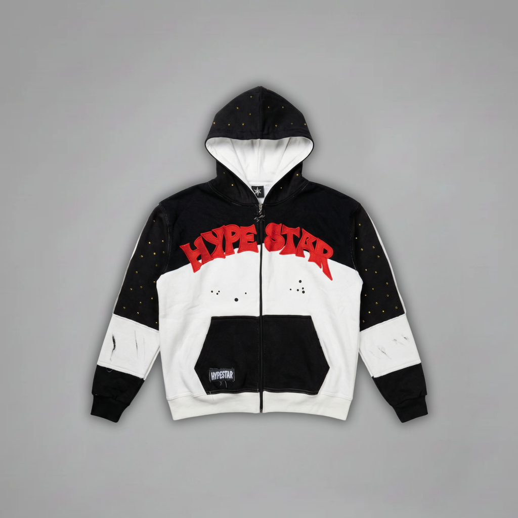 ShadowGilt - Zip Up Hoodie - Ecru Volcanic - SG-003