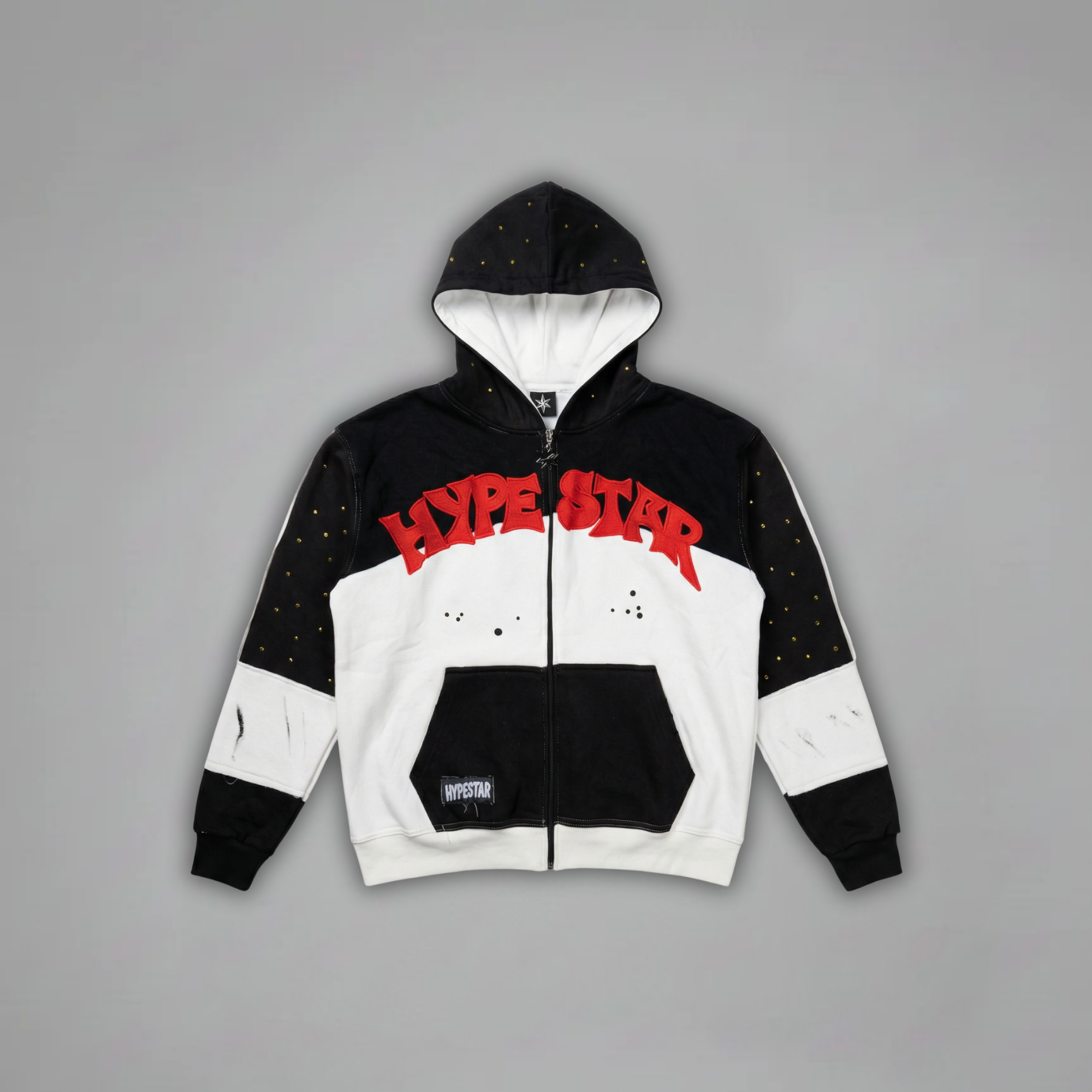 ShadowGilt - Zip Up Hoodie - Ecru Volcanic - SG-003