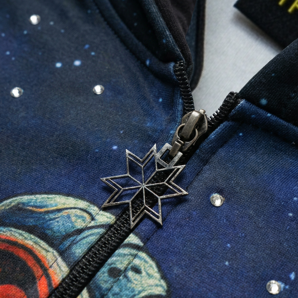 Aybssal Voyager - Zip Up Hoodie - Deep Indigo - AV-001