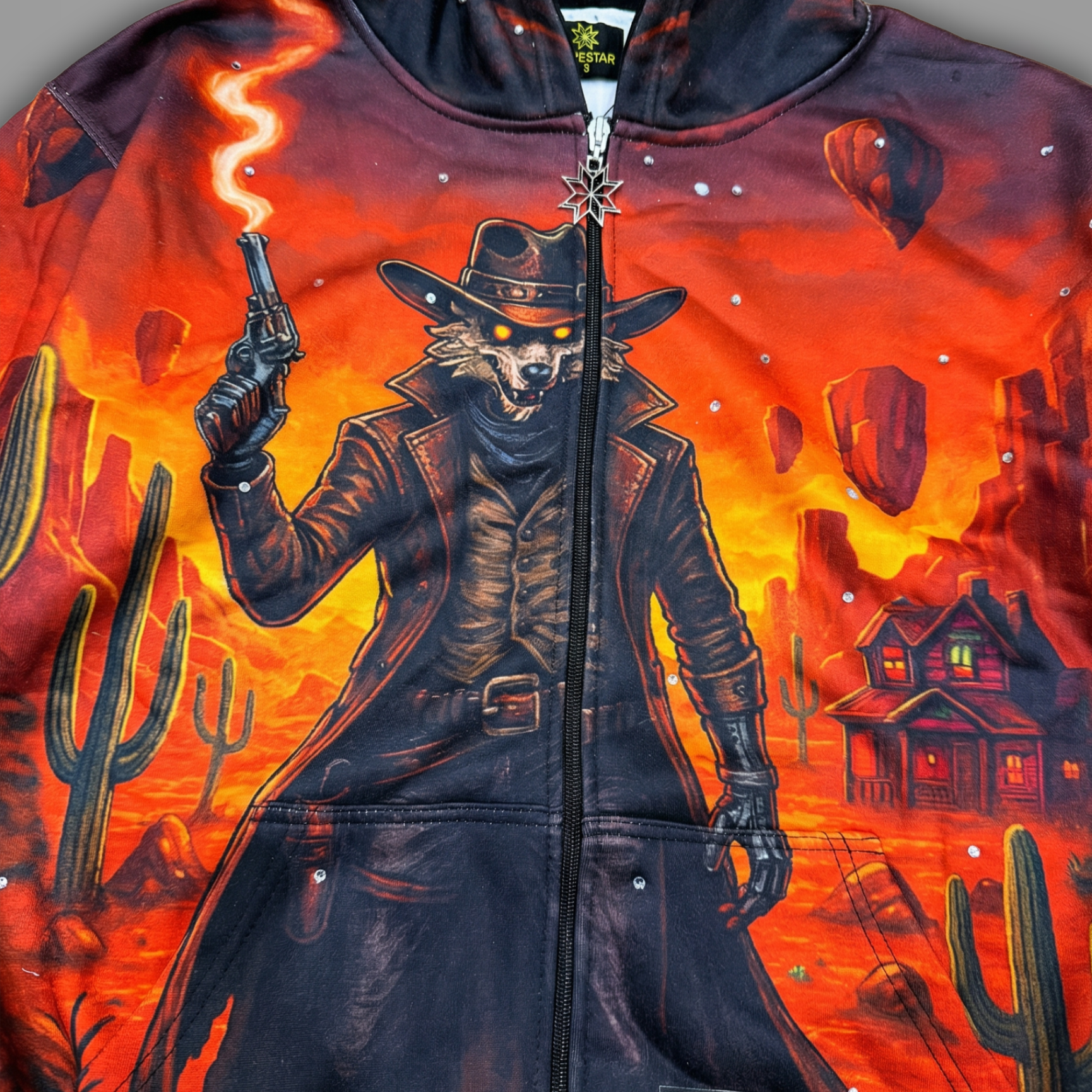 Lycan - Zip Up Hoodie - Rust - LC-001