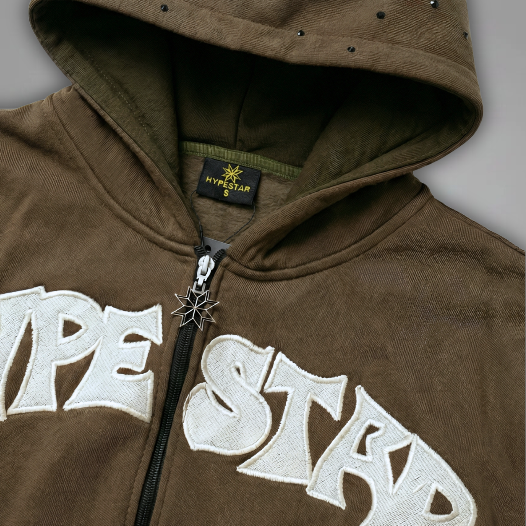 Fallen Fairy - Zip Up Hoodie - Dark Mocha - FF-003