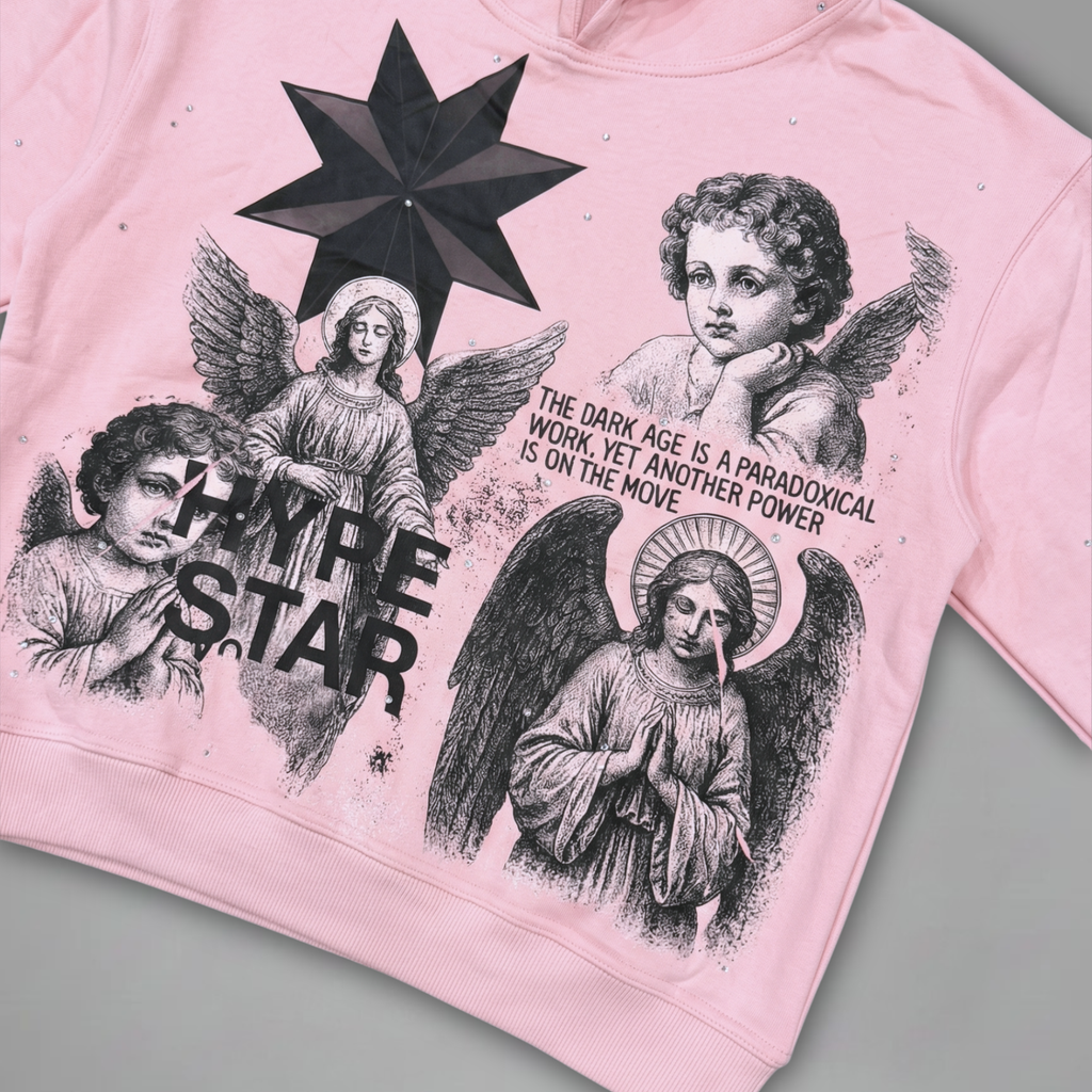 Dark Age - Pullover Hoodie - Dusty Rose Pink - DA-004