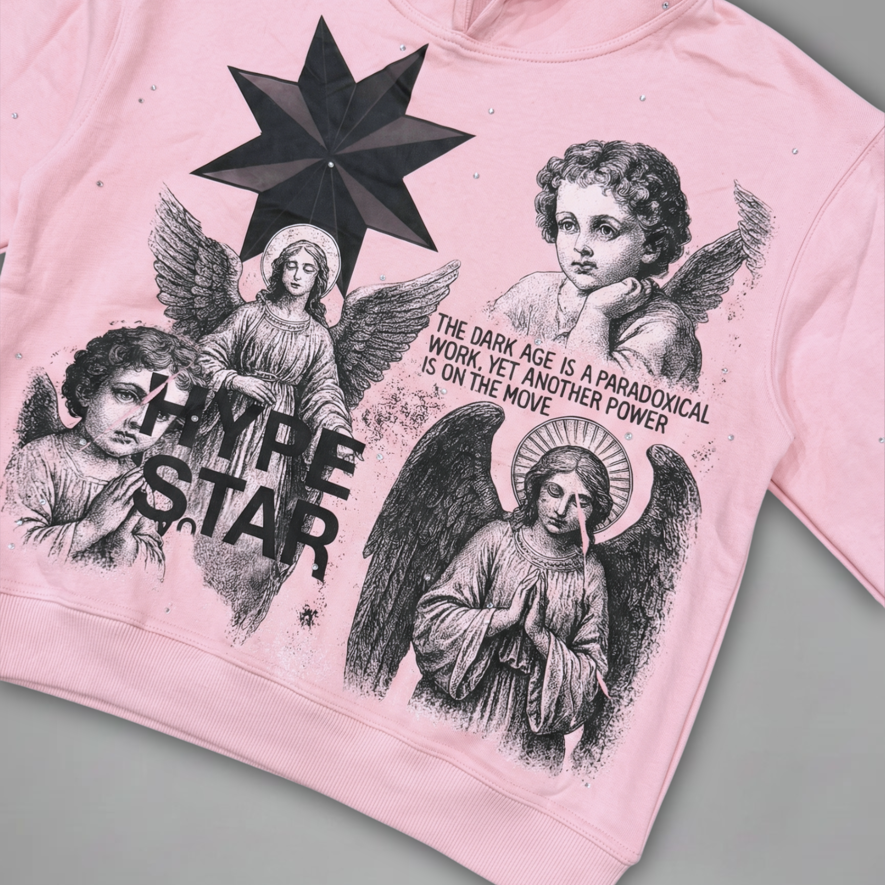 Dark Age - Pullover Hoodie - Dusty Rose Pink - DA-004