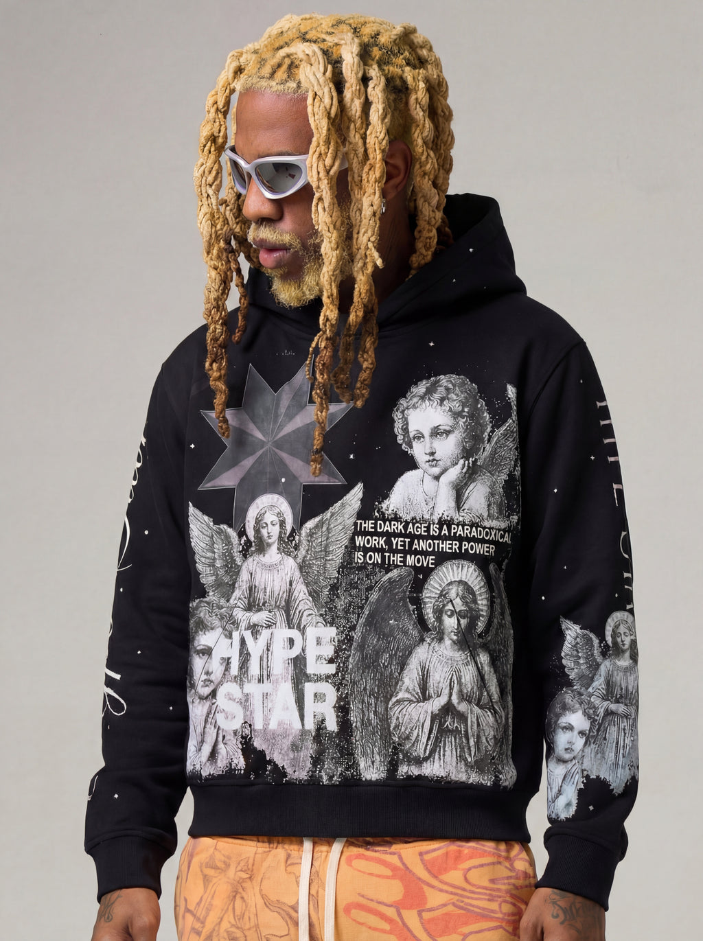 Dark Age - Pullover Hoodie - Faded Black - DA-004