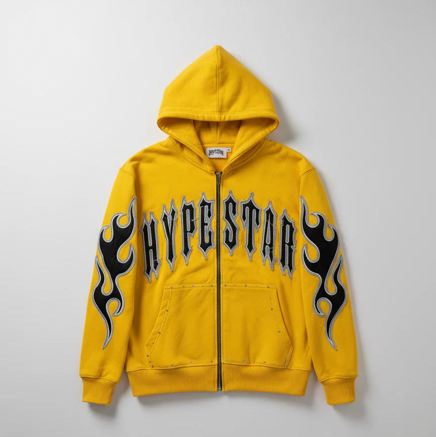 Hype Star Hoodie - Essential Touch - Mustard - 0916