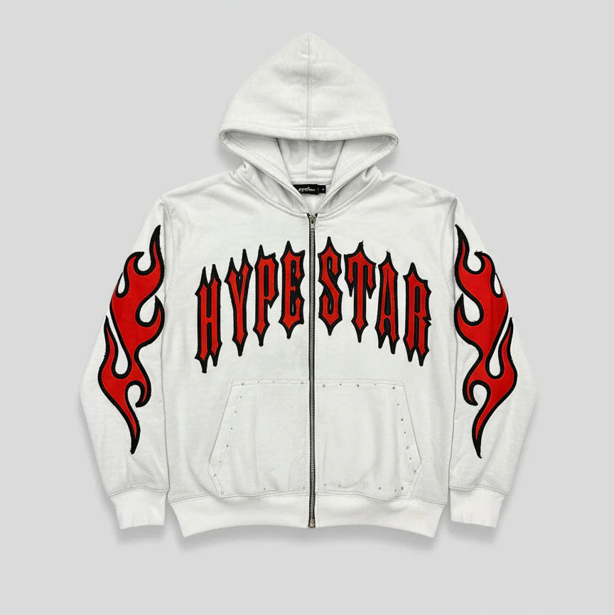 Hype Star Hoodie - Essential Touch - White - 0916