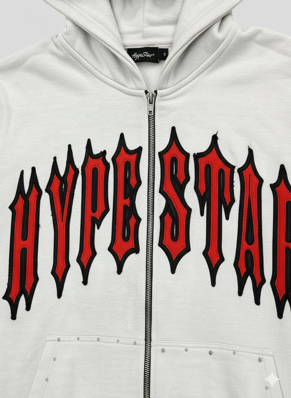 Hype Star Hoodie - Essential Touch - White - 0916