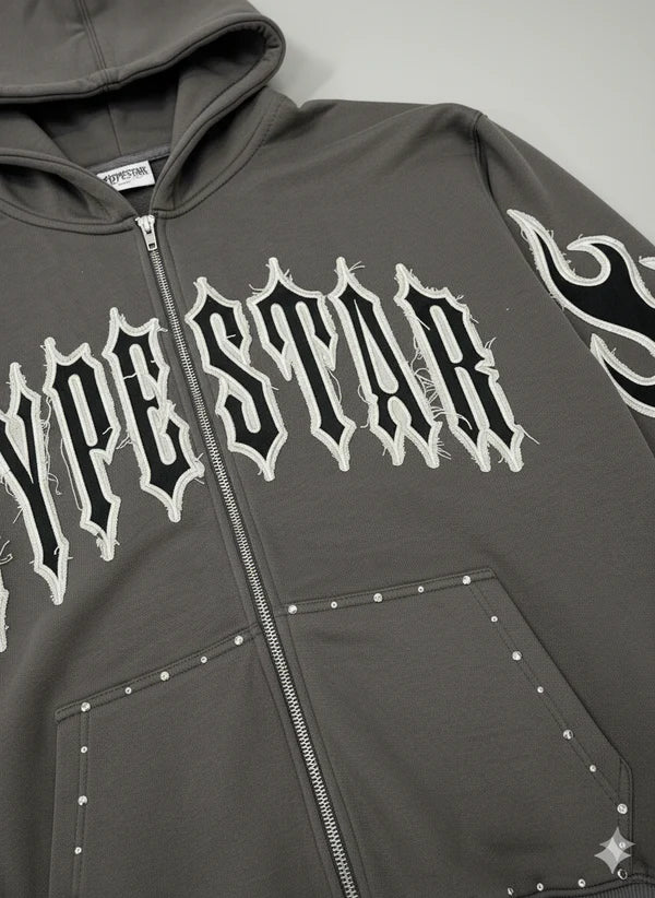 Hype Star Hoodie - Essential Touch - Cave Stone - 0916