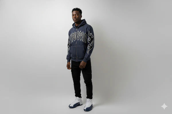 Hype Star Hoodie - Essential Touch - Navy - 0916